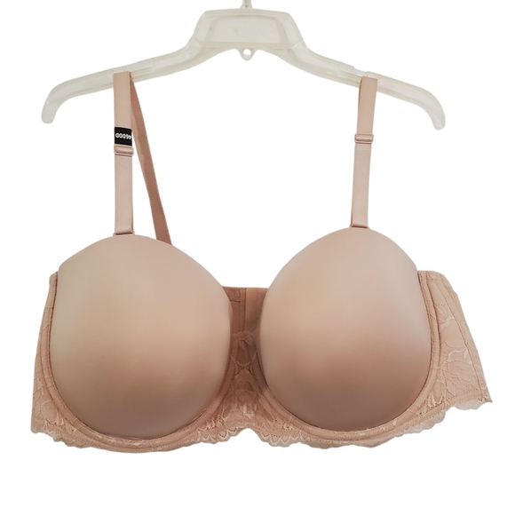 NWT Torrid Lightly Lined Multiway Strapless Bra Size 46DDD (46F) Nude Underwire - Picture 1 of 12